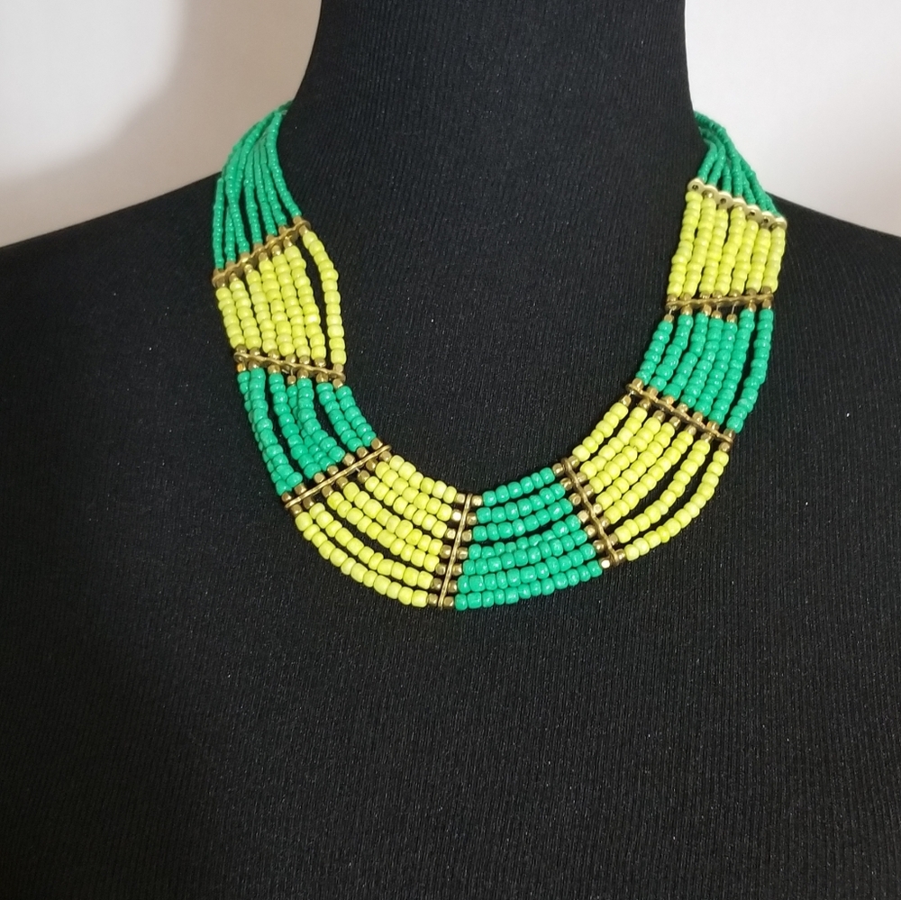 🔥 BUNDLE DEAL: 3 for $25 OR 5 for $50 Green and Chartreuse Necklace